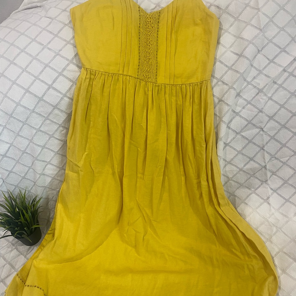 Old Navy Yellow Midi Dress
